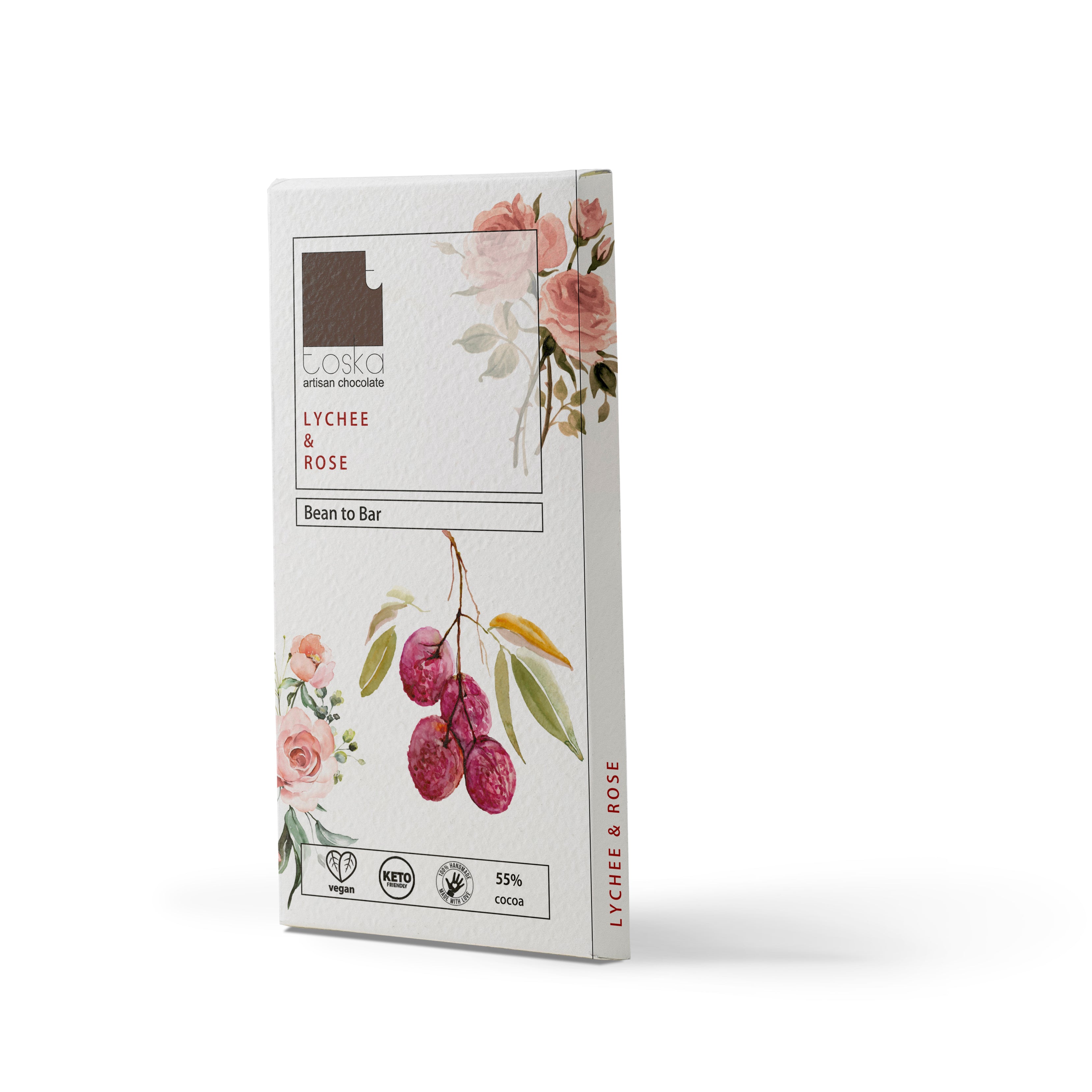 cacao ラフフェス Lychee and Rose – Toska Chocolates