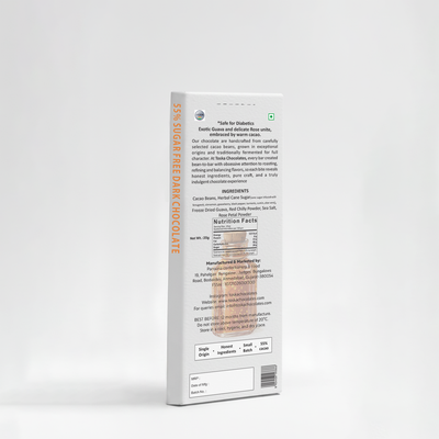 Guava Raga | Spiced Guava with hint of Rose | 55% Dark Chocolate | Sugar Free