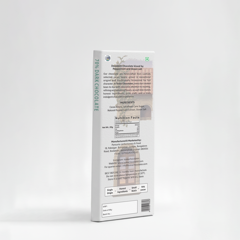 Whispers of Dark | Peppermint & Ocean Salt | 70% Dark Chocolate